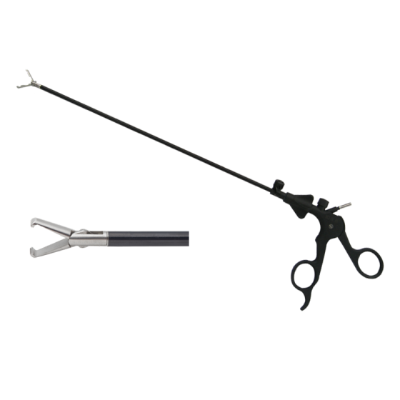 Laparoscopic surgical instrument gripper (transverse teeth) hollow 5MMX330MM