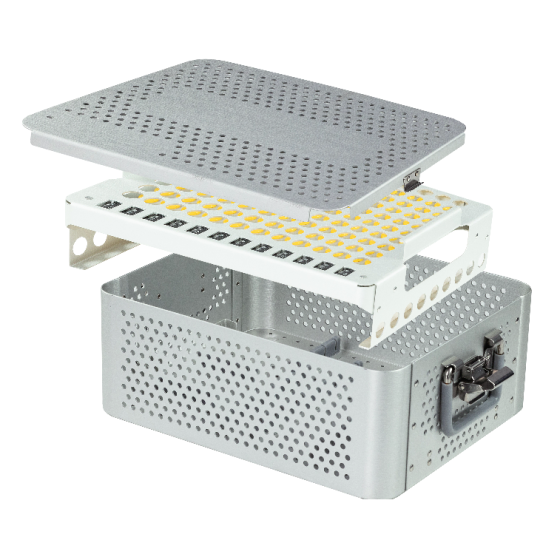 Customized implant boxes/trays