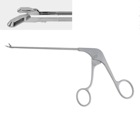 Arthroscopy - Narrow aperture - Narrow aperture blue forceps - narrow aperture left-bend biting and cutting forceps - left-bend - Specification - 3.2mm x 120mm