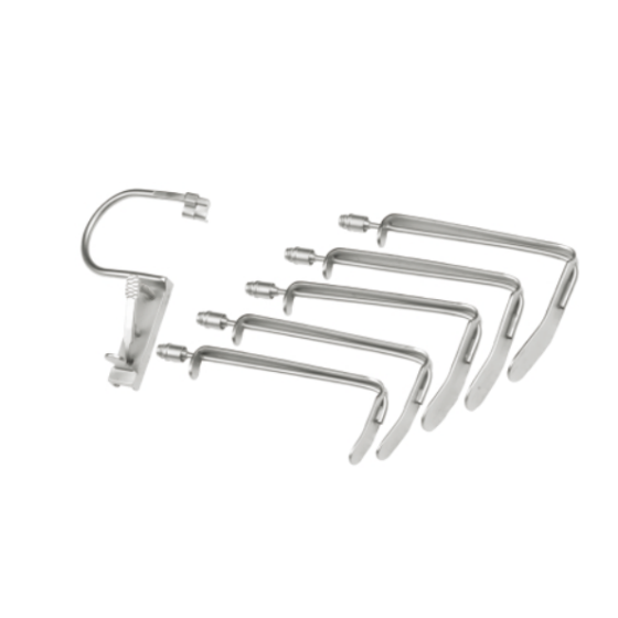 Laryngeal surgical instruments - Anesthesia opening device with optical fiber on the right side